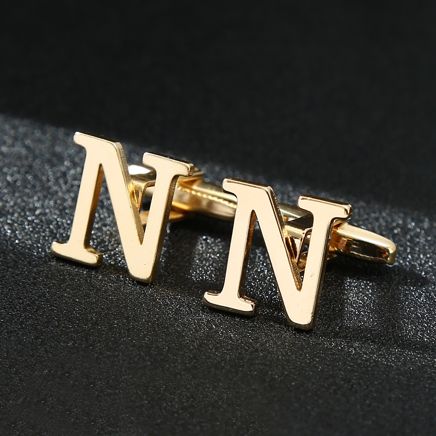 Vintage Style Letter Iron Plating Unisex Cufflinks display picture 3