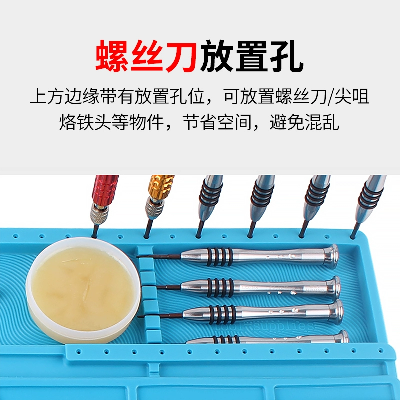 Изоляционная подкладка для ремонта мобильных телефонов и компьютеров, магнитный силиконовый коврик для стола, рабочий коврик для настольного компьютера, сварочный паяльник, фен