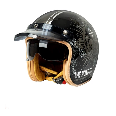 Motosiklet kaskı (dəbilqə) – Helmet for Cruising, All-Season - c500-black-skeleton-m-size-54-56cm