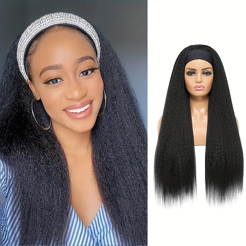 Wholesale of Foreign Trade Wigs for Women, Long Straight Hair Headbands, European and American Style Headscarf Wigs, Headband Wigs Wholesale of Foreign Trade Wigs for Women, Long Straight Hair Headbands, European and American Style Headscarf Wigs, Headband Wigs