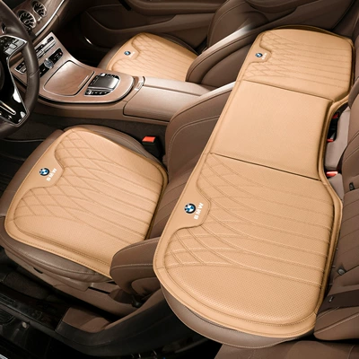 Waist support: X1X2X3X4X5X6 Car Neck Pillow Cushion Supplies - model-b-amber-brown-bmw-front-and-rear-seat-cushions-three-piece-set