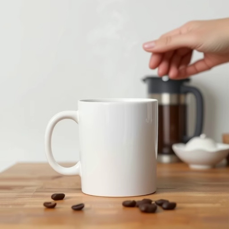 Procesamiento de transferencia de calor Taza de cerámica 11oz Foto personalizada Taza de café de bricolaje Taza de té Publicidad de regalo Europa y América