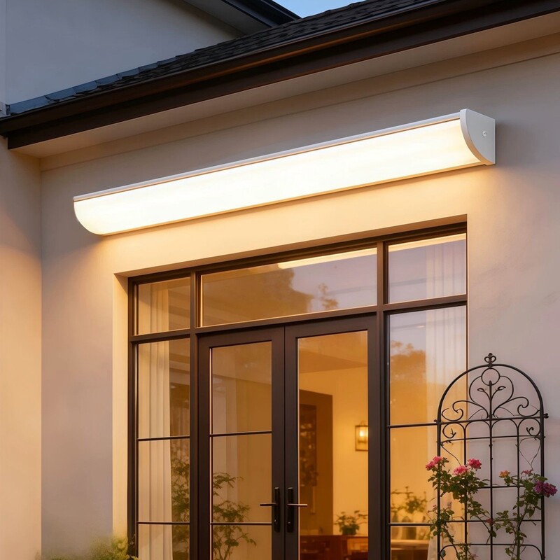 Outdoor Long Strip Wall Light Waterproof Villa Courtyard Balcony Outdoor Lighting Wall Lamp Sunlight Garage Terrace Door Headlight
