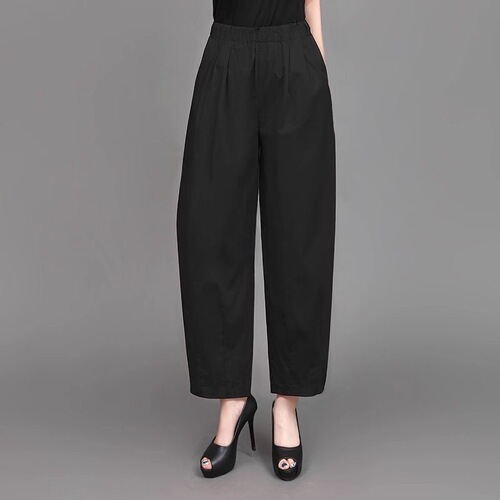 2026 new summer Harlan thin pants, women's croissants, loose large-size casual pants, radish and skinny casual pants