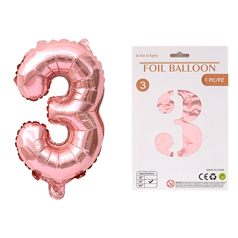 Globo de película de aluminio digital de 32 pulgadas, tarjeta de papel, tapa dura, paquete individual, cuerpo delgado, fiesta digital, globo decorativo flotante