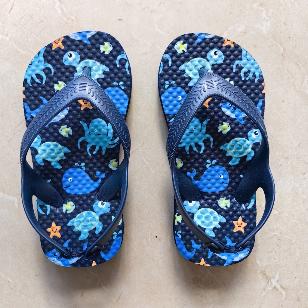 European and American Brand Summer Children's Cartoon Full-Back Strap Women's Flip-Flops Boys' Sandals Kids' Baby Sandals Candy Color
