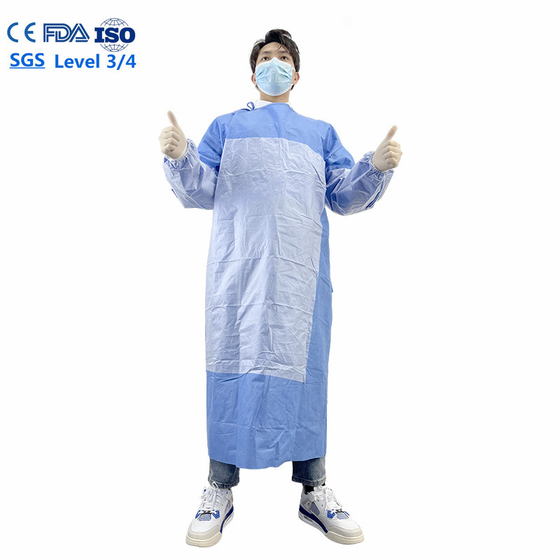 工厂现货SMMMS克重症监护室手术衣55克隔离病房化疗服EN14126