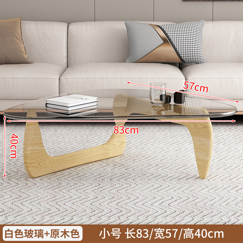 투명 유리 + 나무색 나무 다리