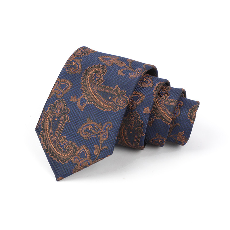 Corbata de hombre jacquard bordado 8CM poliéster seda corbata tejida hombre sentido superior l corbata logo diseño y producción