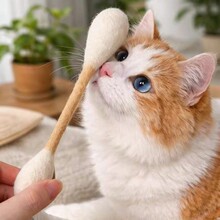 猫玩具棉花大棉签逗猫棒洁齿自嗨解闷猫薄荷嗅闻宠物玩具磨牙
