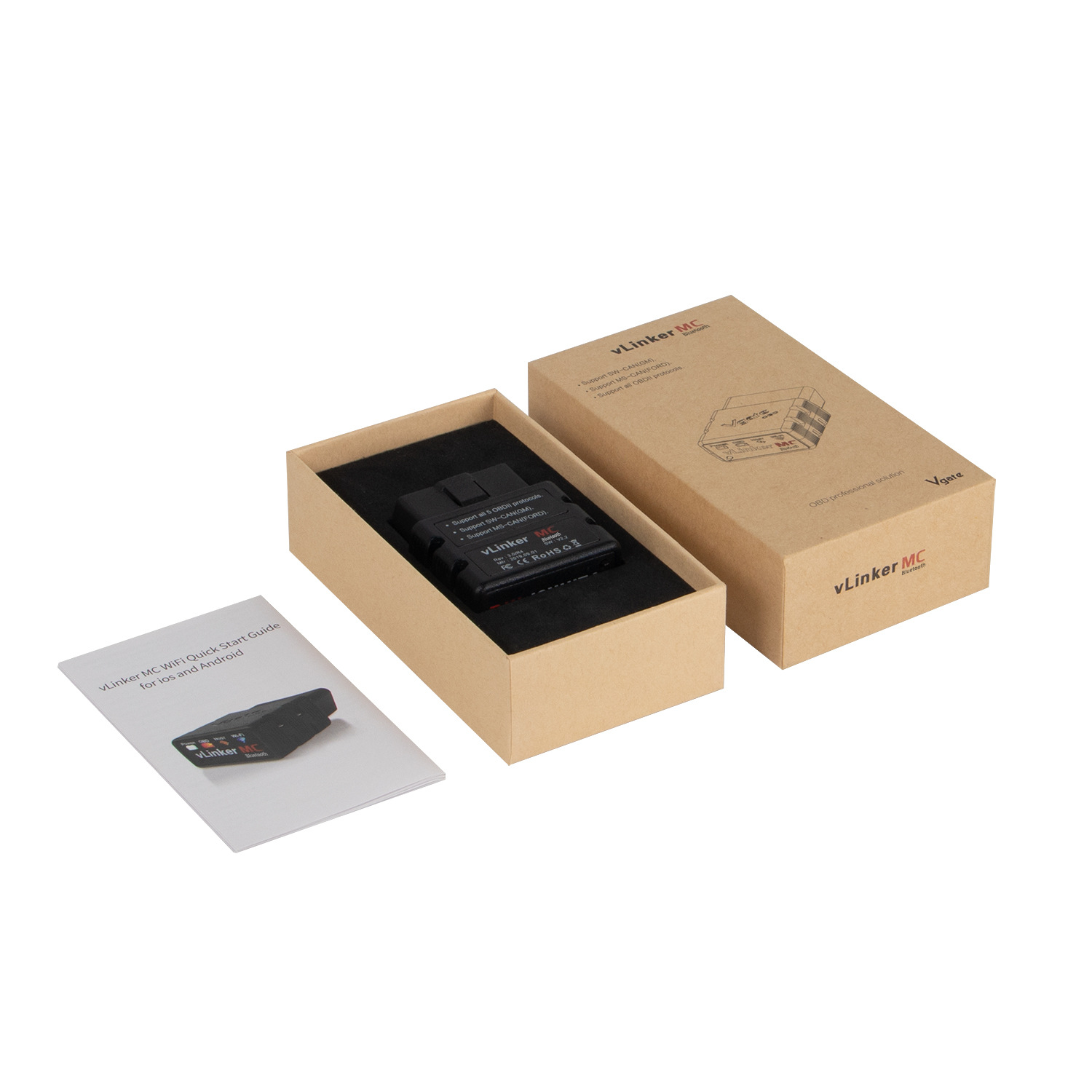 VLINKER MC 3.0蓝牙 V2.2版本 Bluetooth 安卓 汽车OBD故障诊断仪