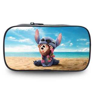 Stitch Pencil Bag Primary School Student Pencil Case Stationery Storage Bag Cartoon Animation Children's Pencil Bag Printing