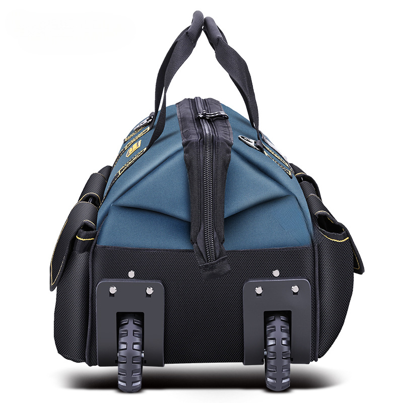 El kit de herramientas de barra de tracción multifunción gigante es resistente y duradero. Carro de lona con ruedas push-pull de grado industrial portátil