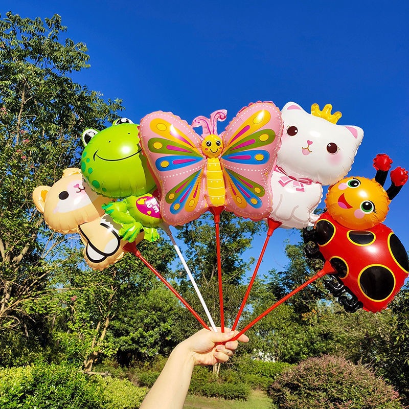 Floating air balloon stall wholesale medium support balloon micro business place children's inflatable toys animal cartoon balloons free shipping