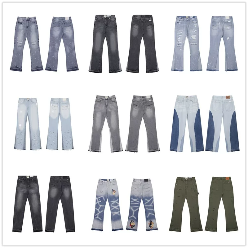 Gallery new basic model water washing micro -governed jeans wild trousers