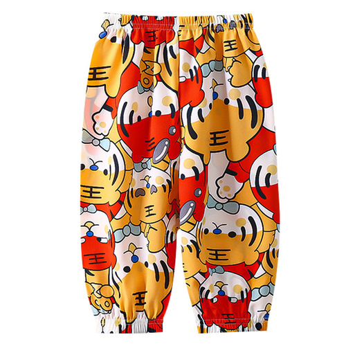 Children's Summer Mosquito-Proof Pants, Thin Baby Casual Pants for Boys and Girls, Korean Version, Outerwear Lantern Pants