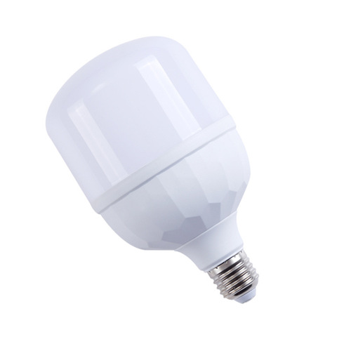 LED three-proof bulb eye protection, plastic ball bulb lamp E27 screw base, white light supermarket factory home energy-saving light