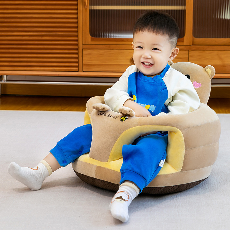 Asiento de estudio anti-rollback para bebés sin lesiones de columna vertebral para bebés pequeños sofá juguetes de peluche de dibujos animados muñeca asiento de muñeca lote