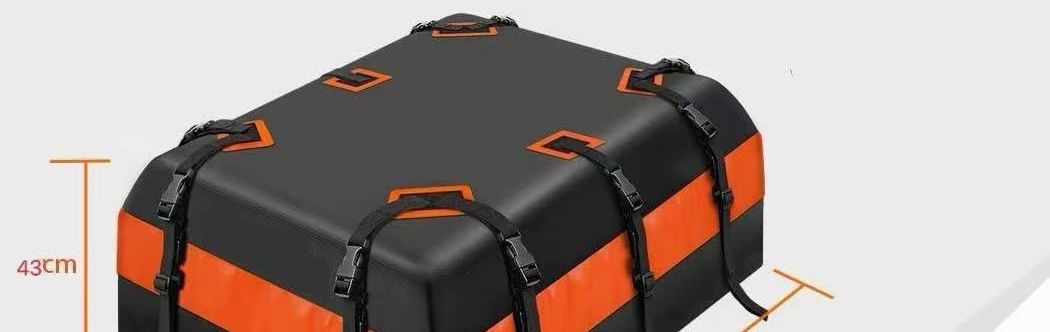 Car rainproof and waterproof roof rack storage large-capacity luggage bag, wear-resistant SUV luggage bag, plastic