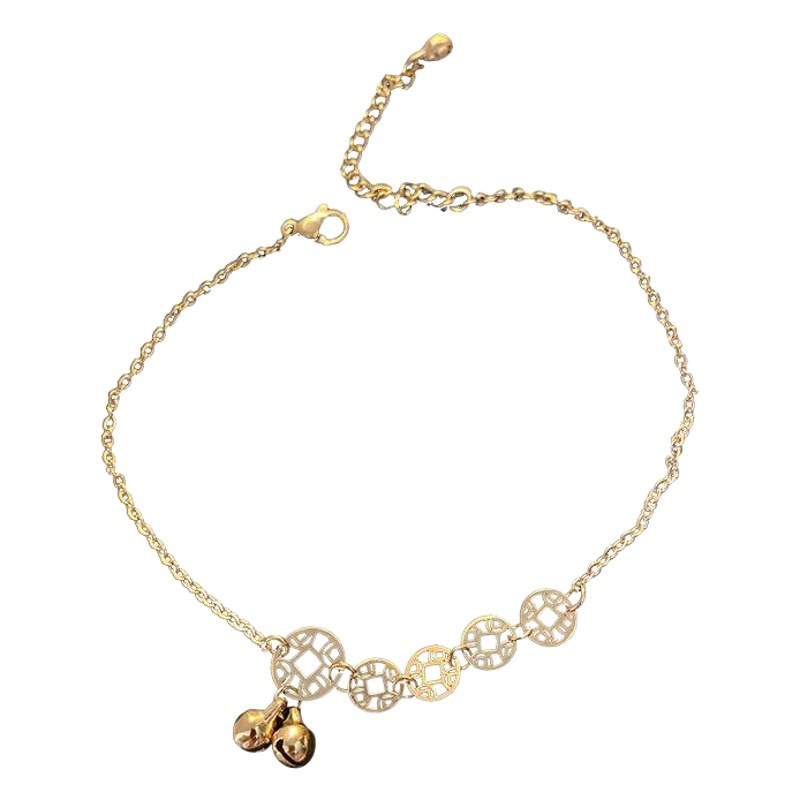 2020 Nueva campana de moda estilo antiguo sexy pie cadena Red rojo simple nicho diseño