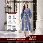 圆领宫廷风立体荷叶袖连衣裙
