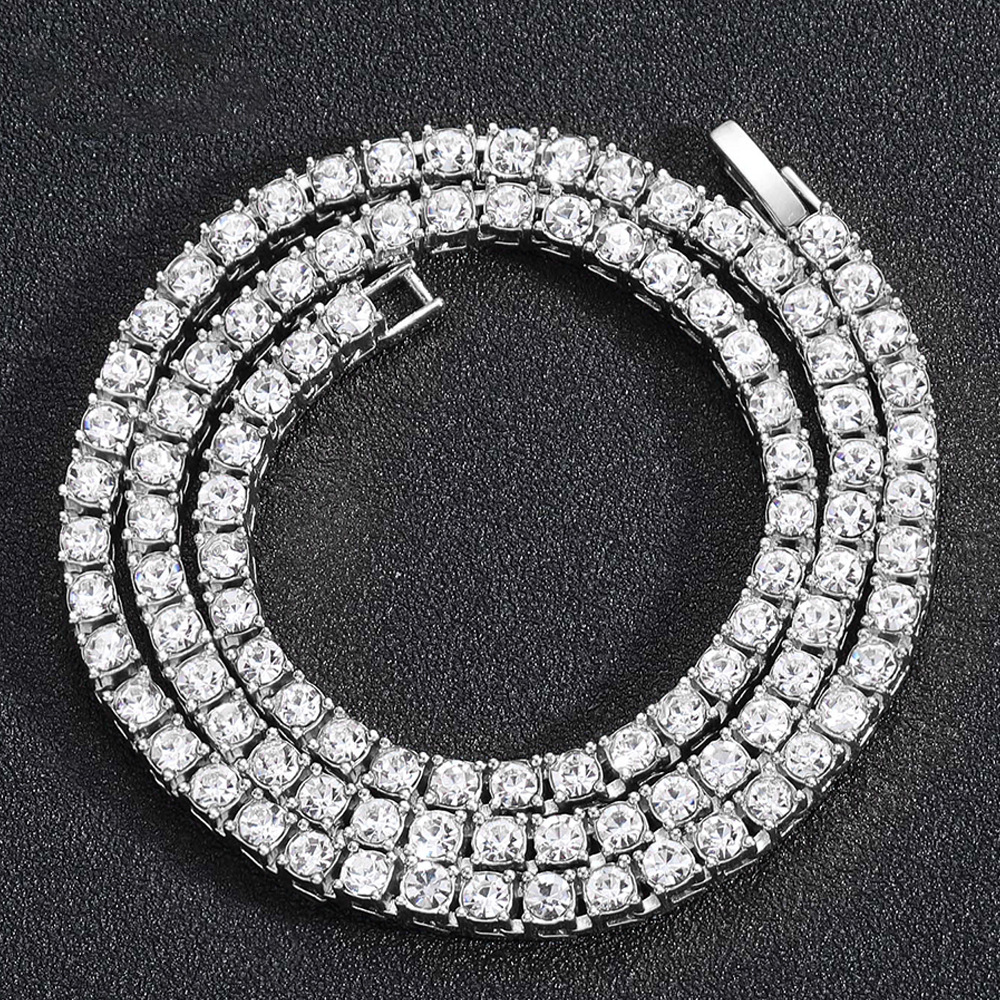 Bracciale tennis da uomo in moissanite acciaio inossidabile_voghion.com