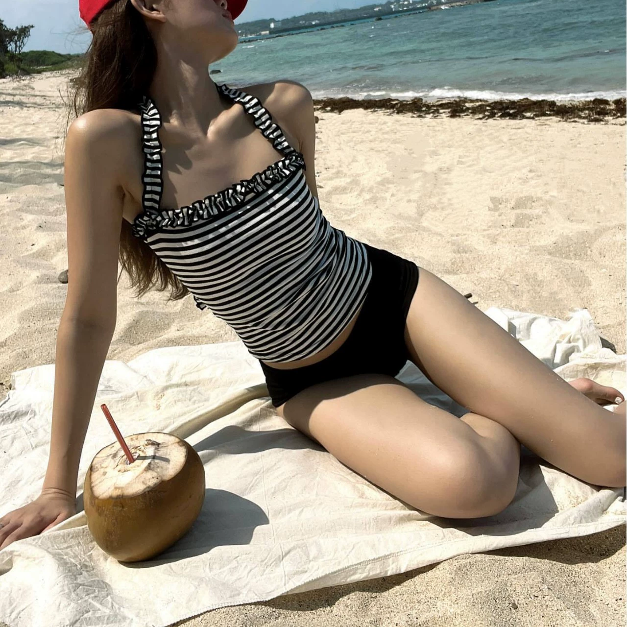 Sexy split cute swimwear, slim fit