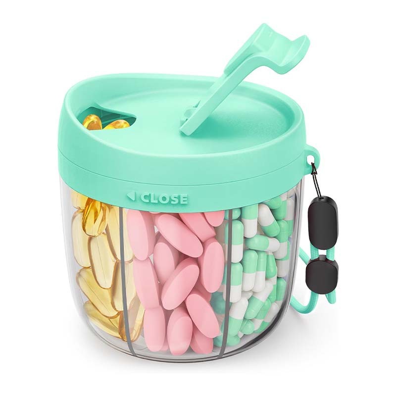 アマゾン7グリッドプラスチック製薬箱、食品グレード素材、週7日分に分けて収納できる便利な薬・ピル収納ボックス|undefined