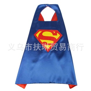 Children's Marvel Hero Cape Captain America Bat Steel Spider-Man Cape Wrist Belt Dress Up Halloween