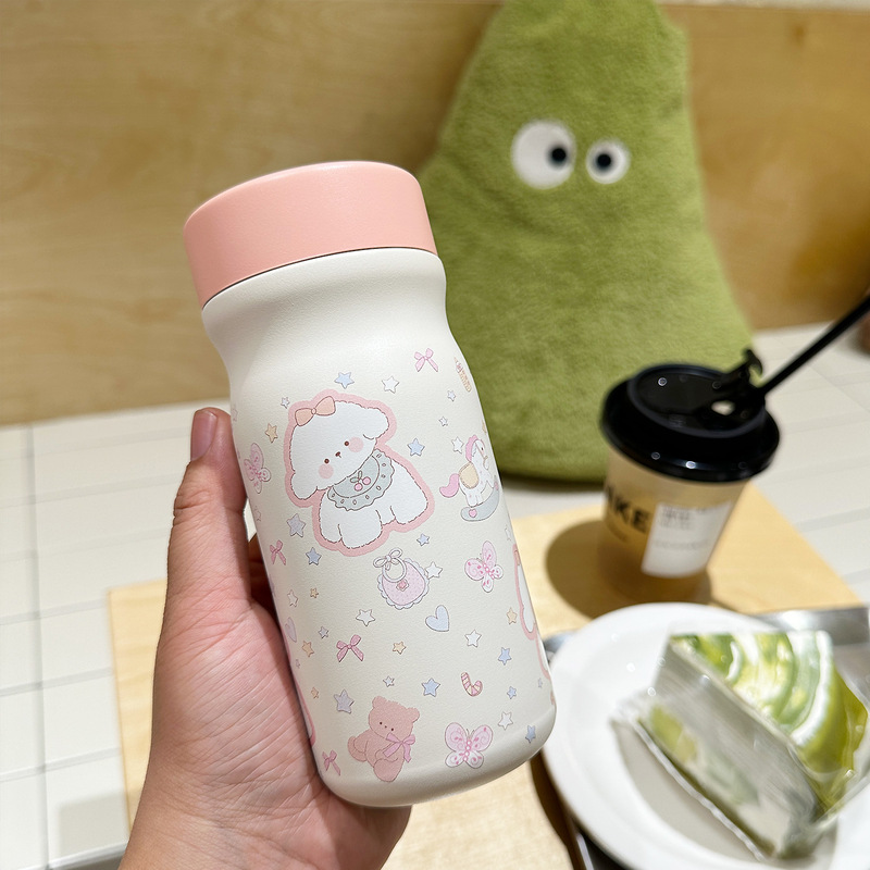ポータブルでコンパクトな学生魔法瓶カップ、ミニクリエイティブポケットカップ、ポータブル漫画ステンレス鋼魔法瓶カップ|undefined