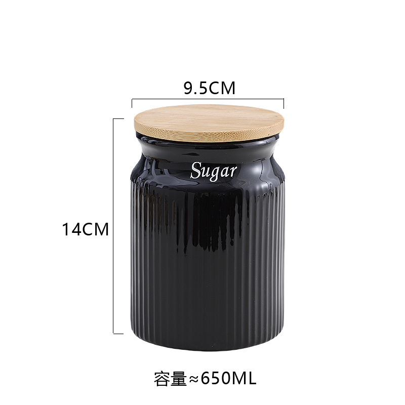 シンプルな純色密封貯蔵タンク食品用収納タンク雑穀貯蔵タンクコーヒー缶セラミック缶容器|undefined