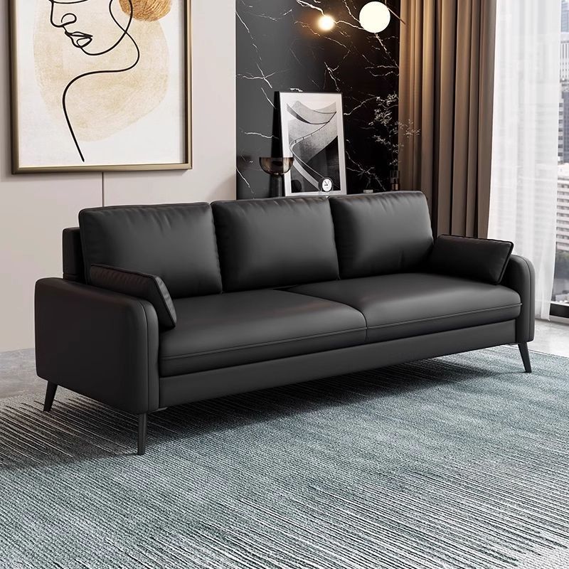 Italian-Style Light Luxury Sofa for Small Living Rooms, Rental Apartments, Tech Fabric, Two to Three-Seater, Trendy Model for Apartments and Bedrooms