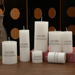 欧式象牙白圆柱蜡烛经典浪漫柱蜡婚庆酒店粗蜡烛跨境专供香薰蜡烛