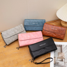 批发韩版女士小包包女bags长款双层钱包2025新款时尚休闲证件卡包