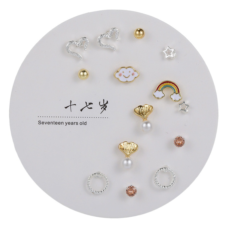 Pendientes de semana de estudiante de plata 925 Pendientes de alta gama de diseño simple de nicho femenino 2024 nuevas orejas de viento de moda ins