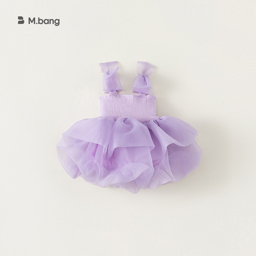 INSbobo children's costumes princess bow fluffy mesh skirt summer girls dress XQ23058