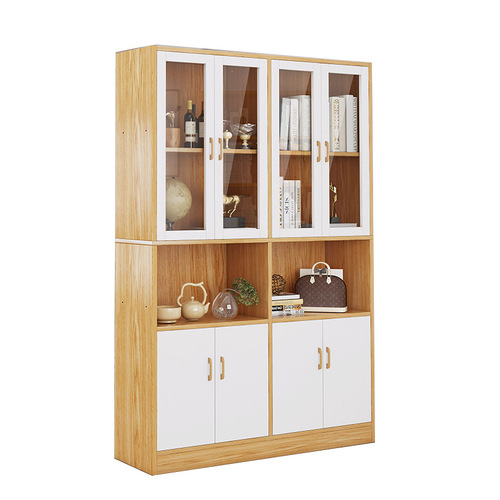 Bookshelf simple bookcase floor-standing storage cabinet living room storage cabinet bedroom layered grid cabinet home simple storage rack