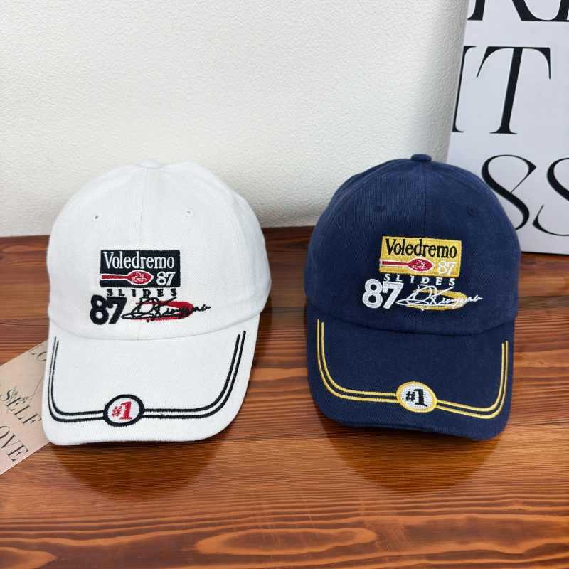 letras coreanas bordadas sombrero de béisbol mujer estilo retro americano sombrero blando sombrero de boca de pato hombre