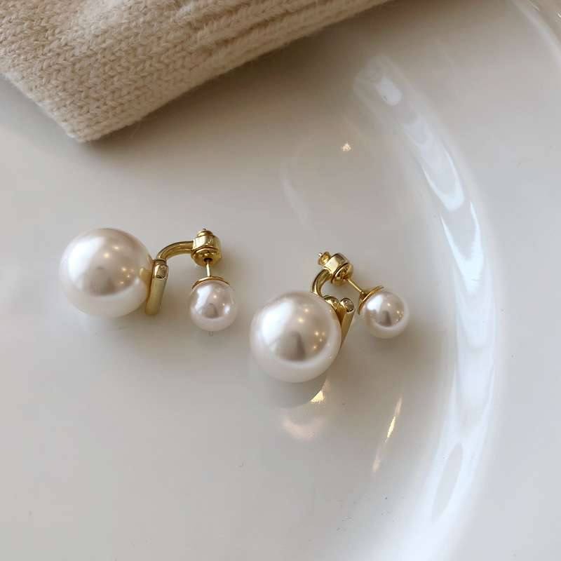 Korean version of Dongdaemun temperament, niche pearl elegant and fashionable women, French high-end earrings, ear_voghion.com