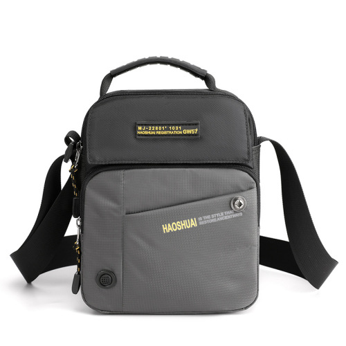 New men's casual shoulder bag, large-capacity cross-body bag, outdoor travel commuter bag, men's bag, fashionable sports shoulder bag