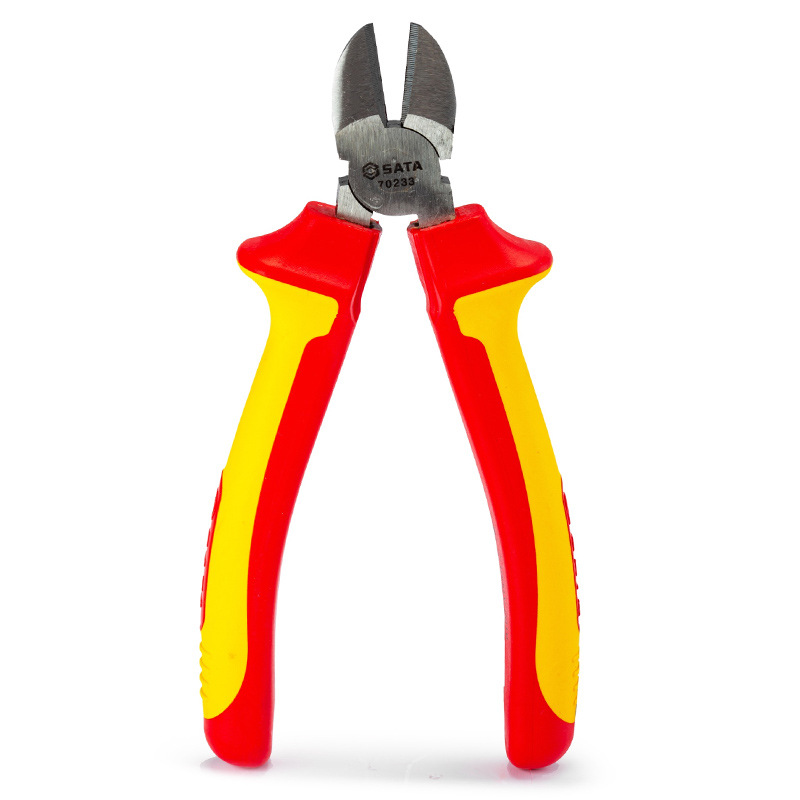 世达 SVDE绝缘耐压斜嘴钳6"7" 70232 70233
