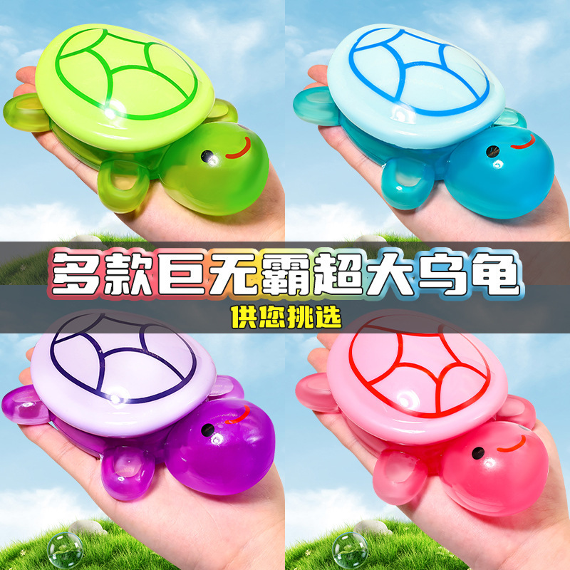 (가족사진) 초거대거북 4마리 17cm (뚜껑은 열 수 있음)