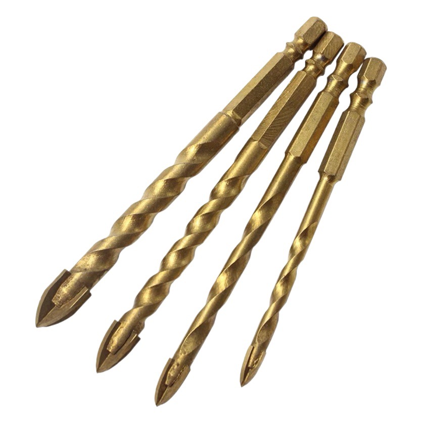 Taladro de aleación taladro de cerámica Cruz Overlord de cuatro palas taladro de hormigón azulejo de vidrio especial abridor de agujeros fábrica al por mayor