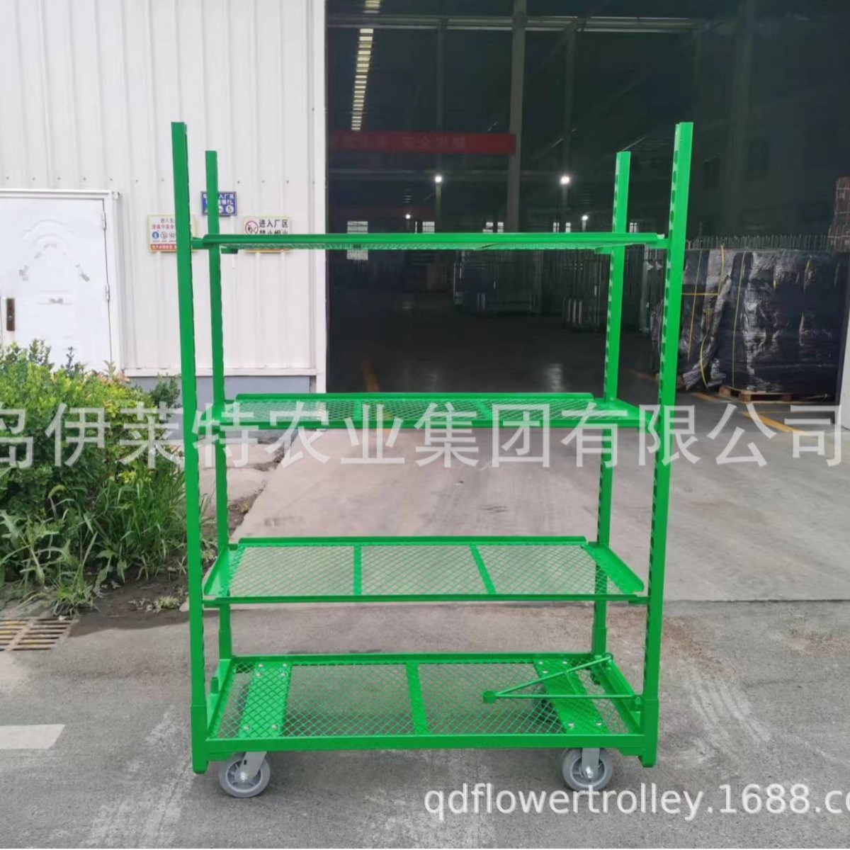 厂家直销花卉周转车， 拉板网花卉台车， 工具周转车 ，多层花车