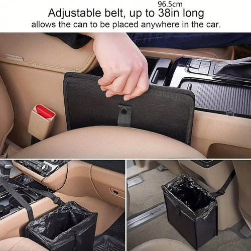 Car Trash Can Portable Storage Box Car Waste Bag Chair Back Trash Bin Miscellaneous Storage Car Simple Hanging Bag