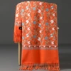 Embroidery Ginkgo Leaves-Orange