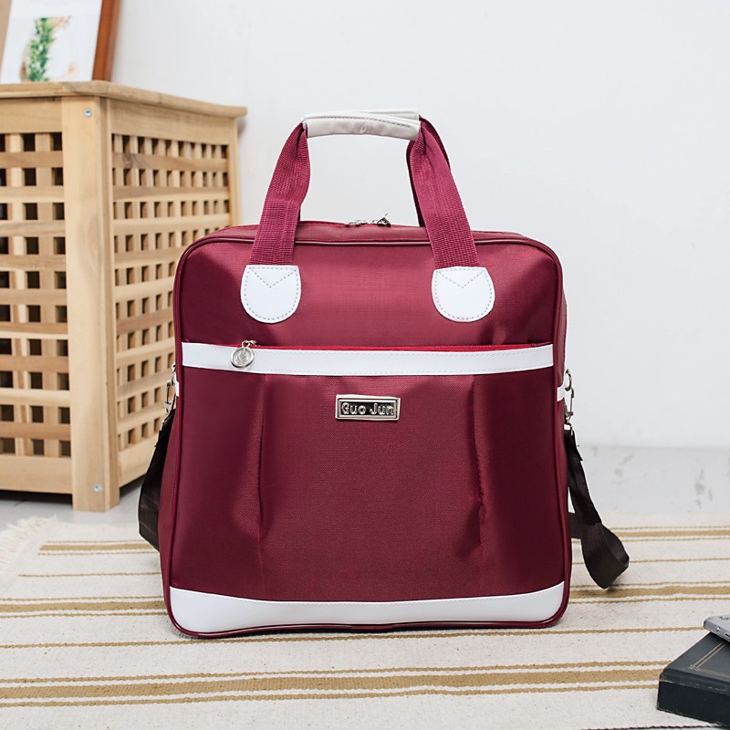 Fabric Handbag Small Travel Bag Can Be Attached to the Trolley