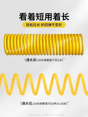 Telescopic Hose Set, Powerful Booster with, High pressure car wash water gun