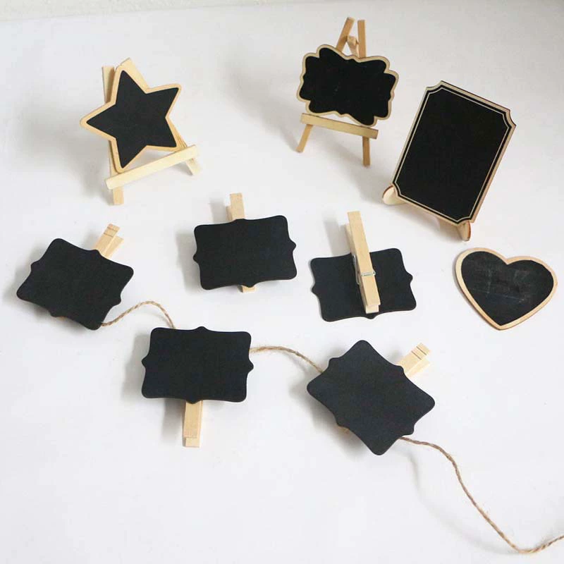 Разнообразие деревянных небольших доска клип дисплей доска объявлений цветочный магазин ресторан кафе украшения доска для рисования
