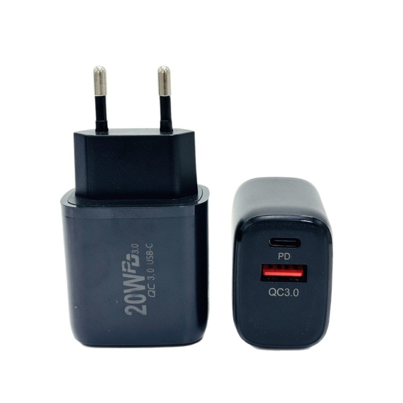 国境を越えた売れ筋のファット PD20W+QC3.0 高速充電ヘッドは、Apple Android 携帯電話充電器マルチポート高速充電に適しています|undefined